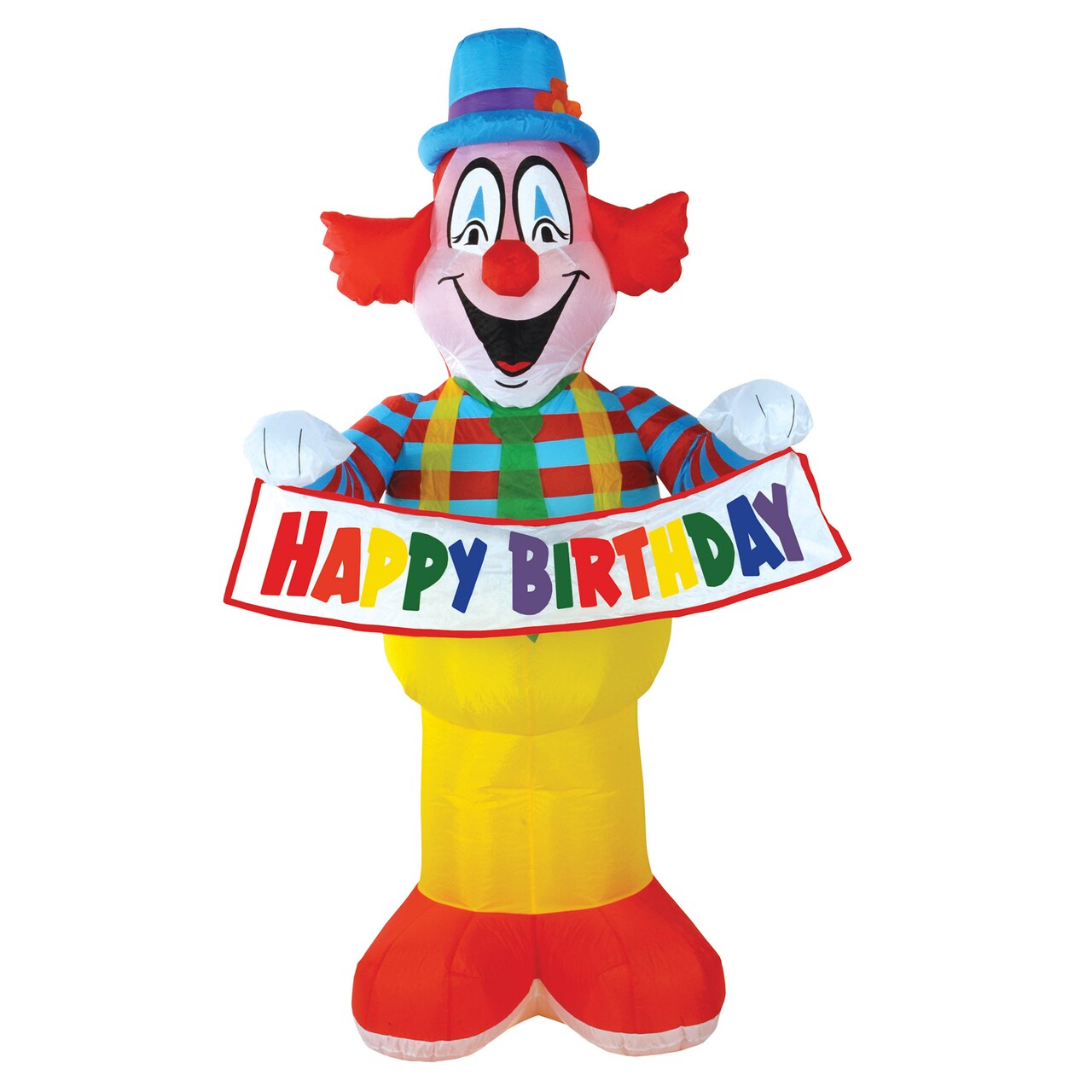 Beistle 5Feet 10in. x 3Feet Jumbo Happy Birthday Clown Inflatable - 1 Pack